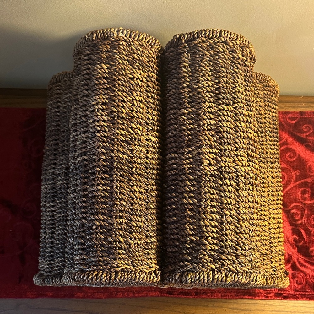 Wicker Woven Wine Rack - Picture 3 of 8